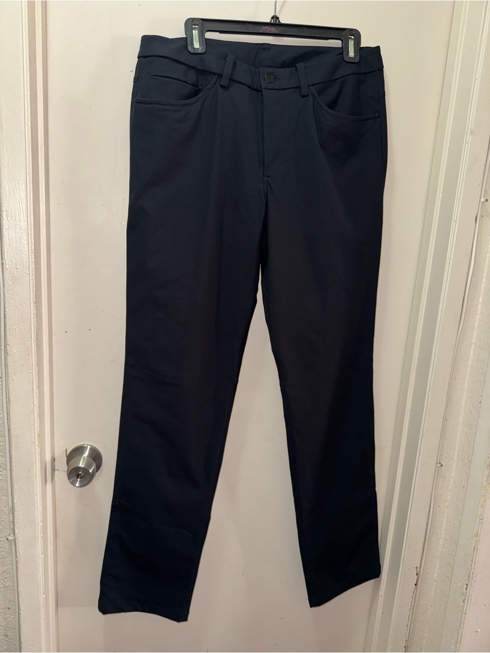 lululemon athletica Black Stretch Straight Chinos